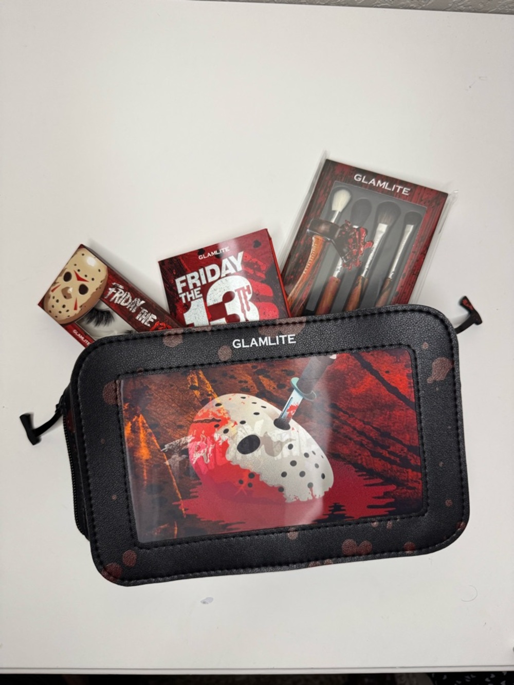 Glamlite Friday the 13th Collector Makeup Kit - Black/Red